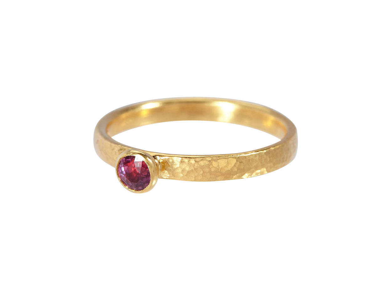 GURHAN, GURHAN Skittle Gold Stacking Ring, Small, with Tourmaline