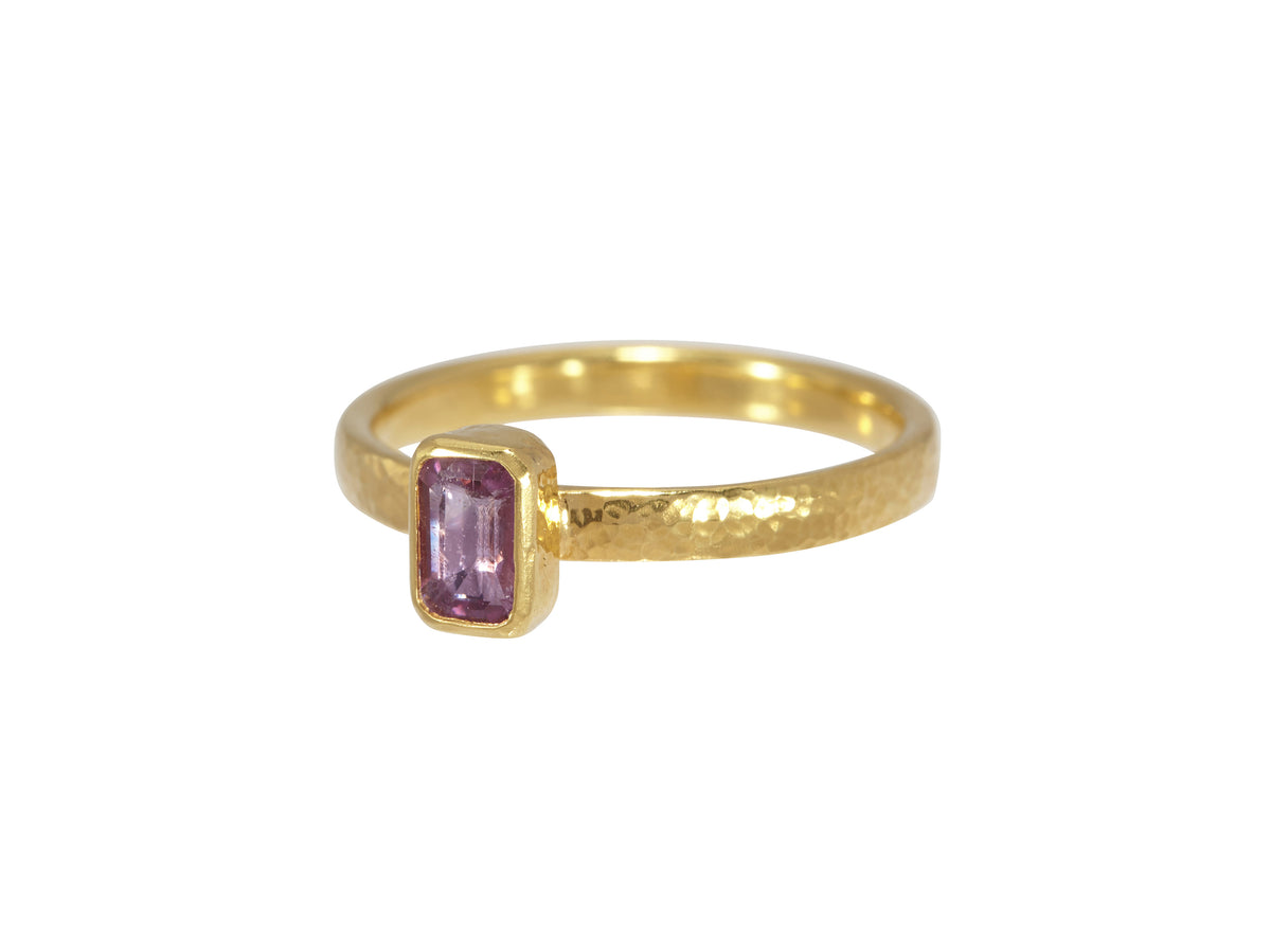 GURHAN, GURHAN Skittle Gold Stacking Ring, Small, with Sapphire