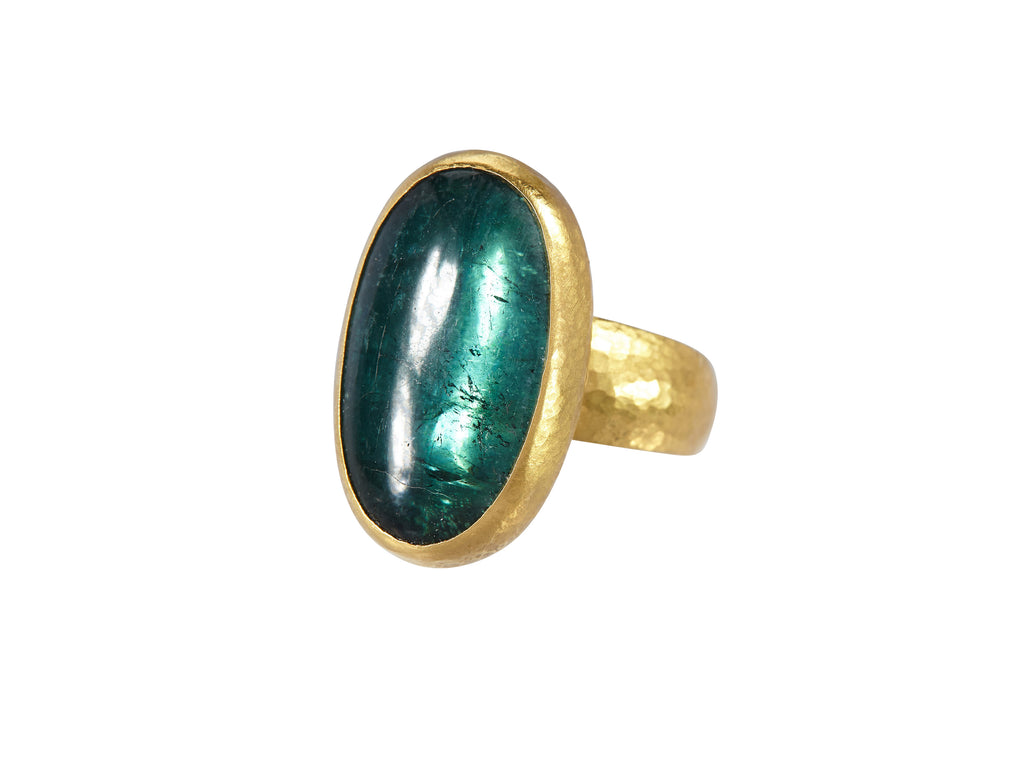 GURHAN, GURHAN Rune Gold Stone Ring,  with Tourmaline