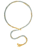 GURHAN, GURHAN Rain Gold Lariat Long Necklace, 7-Strand, with Aquamarine and Diamond