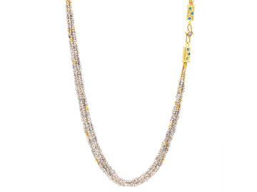 GURHAN, GURHAN Rain Gold Pearl Beaded Long Necklace, 7-Strand with Double "S" Clasp