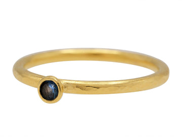 GURHAN, GURHAN Rain Gold Stone Stacking Ring, 3mm Round, Sapphire