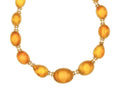 GURHAN, GURHAN Rune Gold All Around Short Necklace, Mixed Shaped Cabochons, with Citrine and Diamond