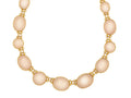 GURHAN, GURHAN Rune Gold All Around Short Necklace, Mixed Round and Oval Cabochon, with Quartz and Diamond