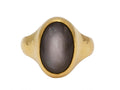 GURHAN, GURHAN Rune Gold Stone Cocktail Ring, 16x11mm Oval on Graduated Band, with Moonstone