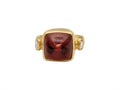 GURHAN, GURHAN Rune Gold Stone Cocktail Ring, 13mm Square, with Tourmaline and Diamond