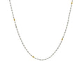 GURHAN, GURHAN Olive Sterling Silver Single Strand Necklace, Short, with No Stone & Gold Accents
