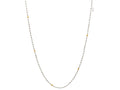 GURHAN, GURHAN Olive Sterling Silver Single Strand Necklace, Short, with No Stone & Gold Accents
