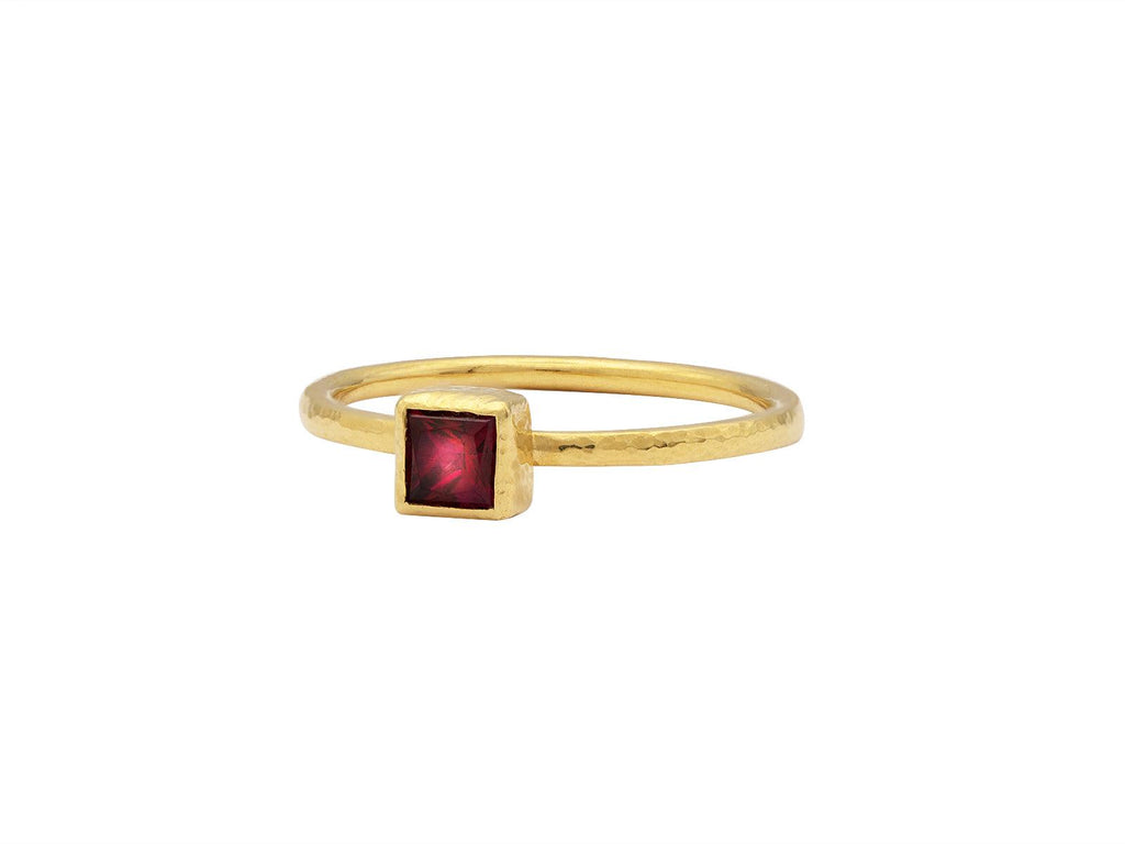 GURHAN, GURHAN Skittle Gold Topaz Stacking Ring, 4mm Square
