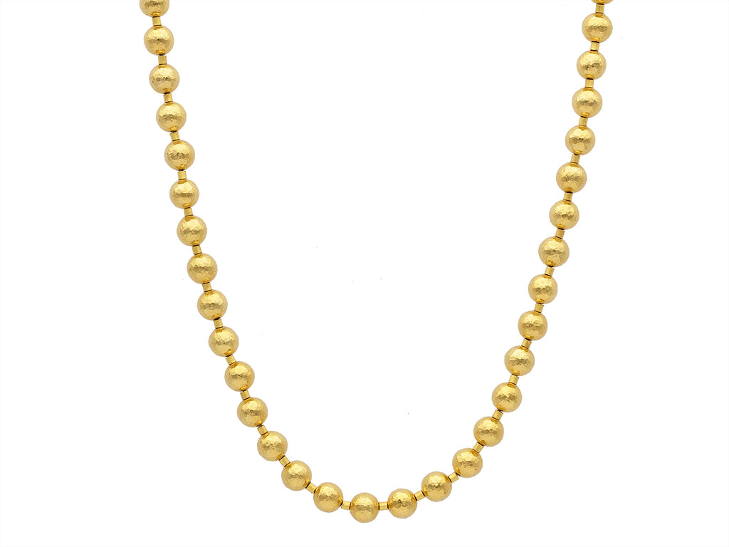 GURHAN, GURHAN Spell Gold All Around Short Necklace, 8mm Balls, No Stone