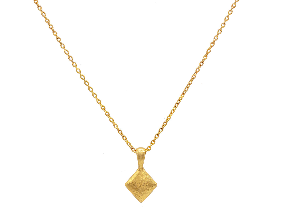 GURHAN, GURHAN Spell Gold Pendant Necklace, 9mm Kite Shape, with No Stone