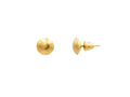 GURHAN, GURHAN Spell Gold Post Stud Earrings, 10mm Lentil Shape, No Stone