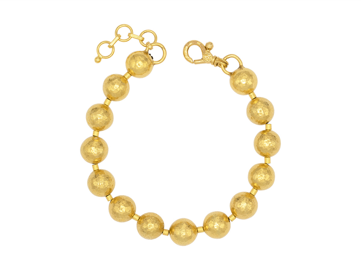 GURHAN, GURHAN Spell Gold Ball Single-Strand Bracelet, 10mm Round, No Stone