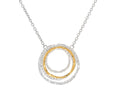 GURHAN, GURHAN Twist Sterling Silver Pendant Necklace, Multi-Circle, No Stone, Gold Accents