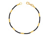 GURHAN, GURHAN Vertigo Gold Beaded Single-Strand Bracelet, Hammered Gold Tubes, with Spinel