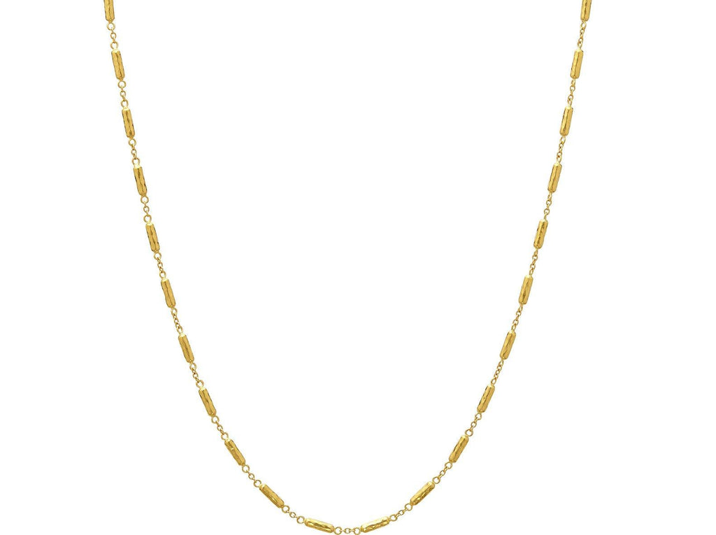 GURHAN, GURHAN Vertigo Gold Link Short Necklace, 2.5mm Beads and Chain, No Stone