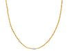 GURHAN, GURHAN Vertigo Gold Single Strand Short Necklace, 4mm Wide Beads, 3 Pave Stations, Diamond