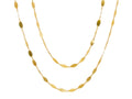 GURHAN, GURHAN Willow Gold Single Strand Long Necklace, 5.5mm Flakes, with No Stone